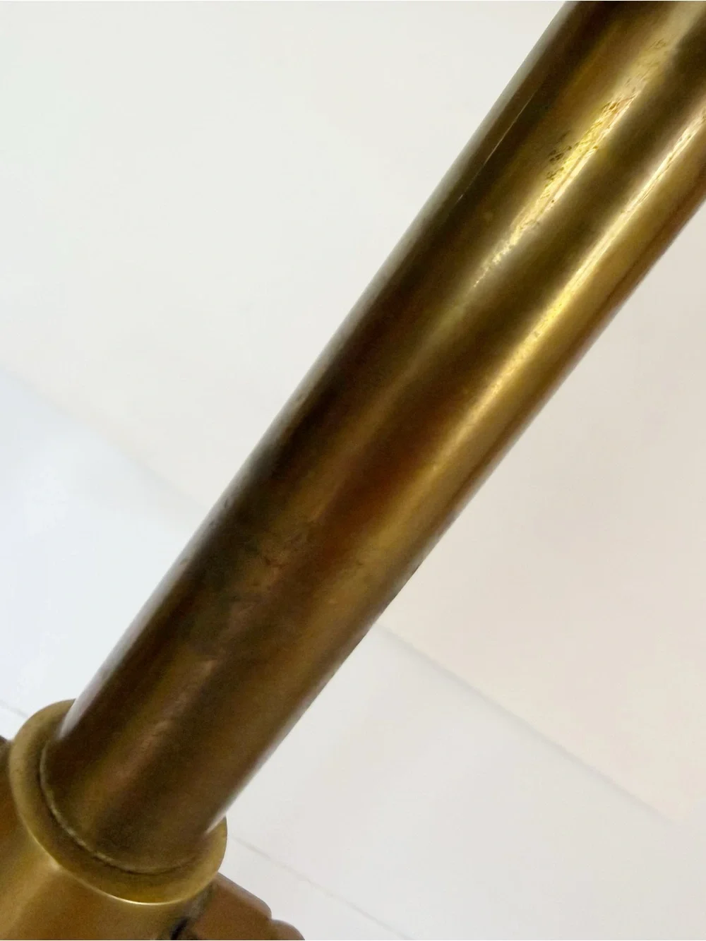 Vintage Hollywood Regency Brass Valet Stand Suit Wardrobe Floor Hanger
